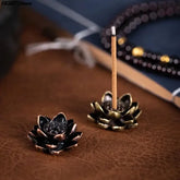 Lotus Flower Incense Burner High-Quality Reflux Stick Holder for Home - Himpall
